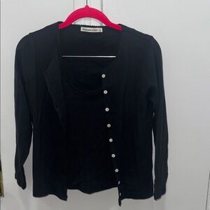 A&F TANK AND CARDIGAN SET